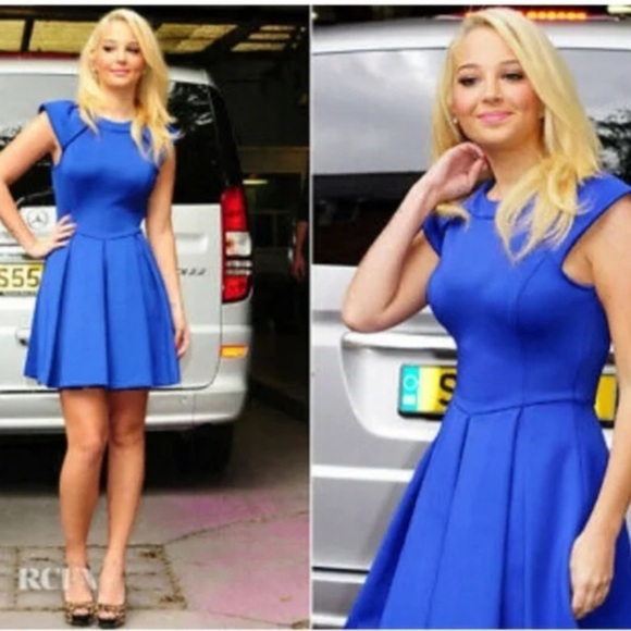 Ted Baker Dresses & Skirts - TED BAKER KIPP NEOPRENE ROYAL BLUE SKATER DRESS SIZE 2